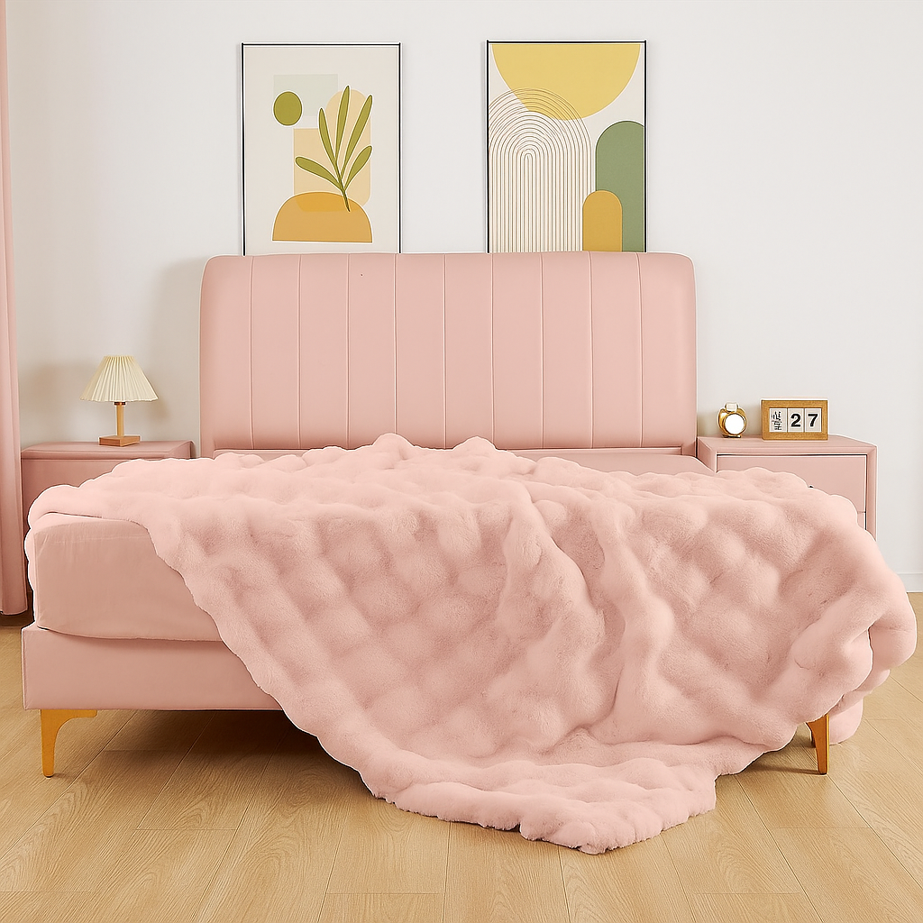 Luxury Rabbit Fur Blanket