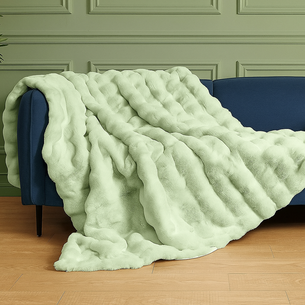 Luxury Rabbit Fur Blanket