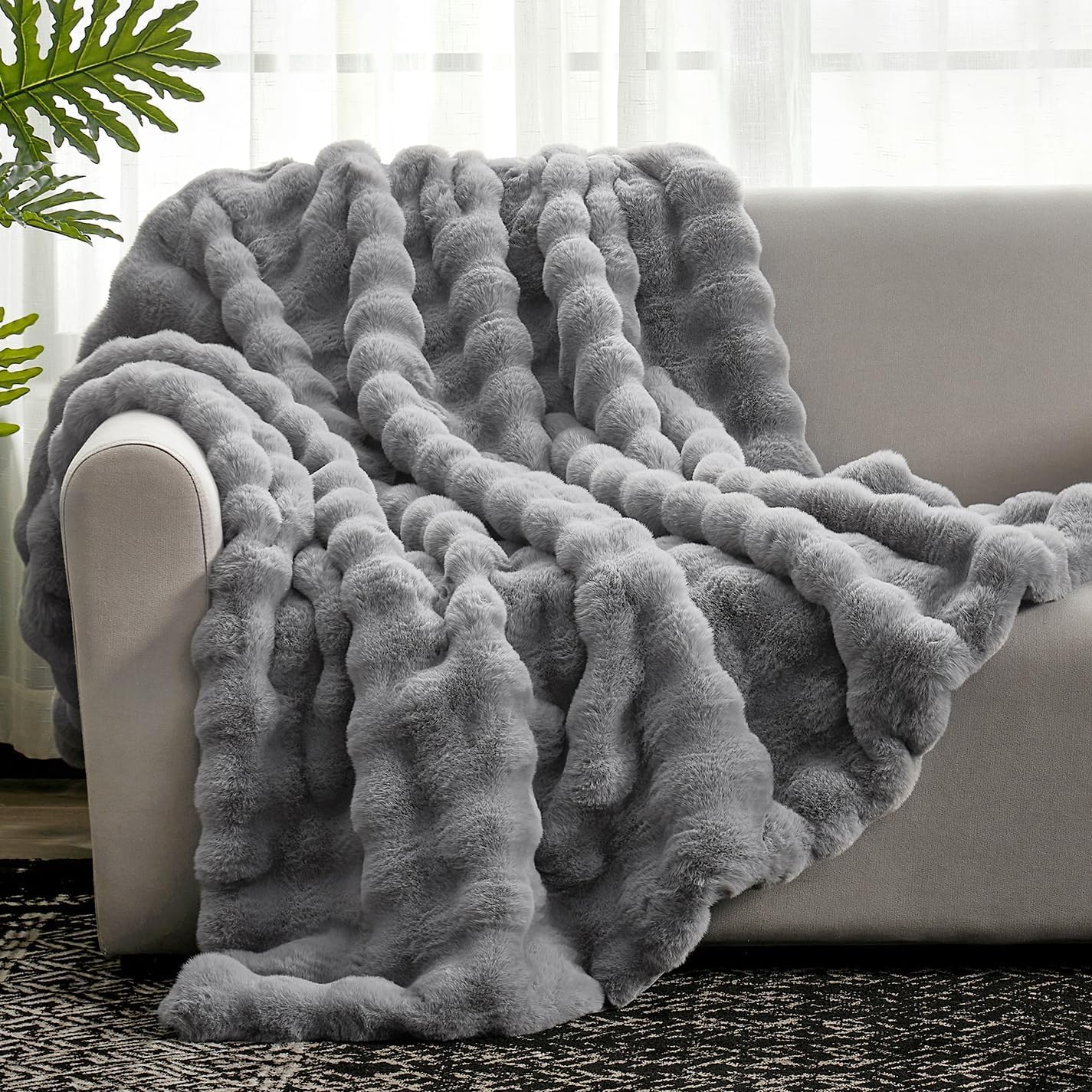 Luxury Rabbit Fur Blanket