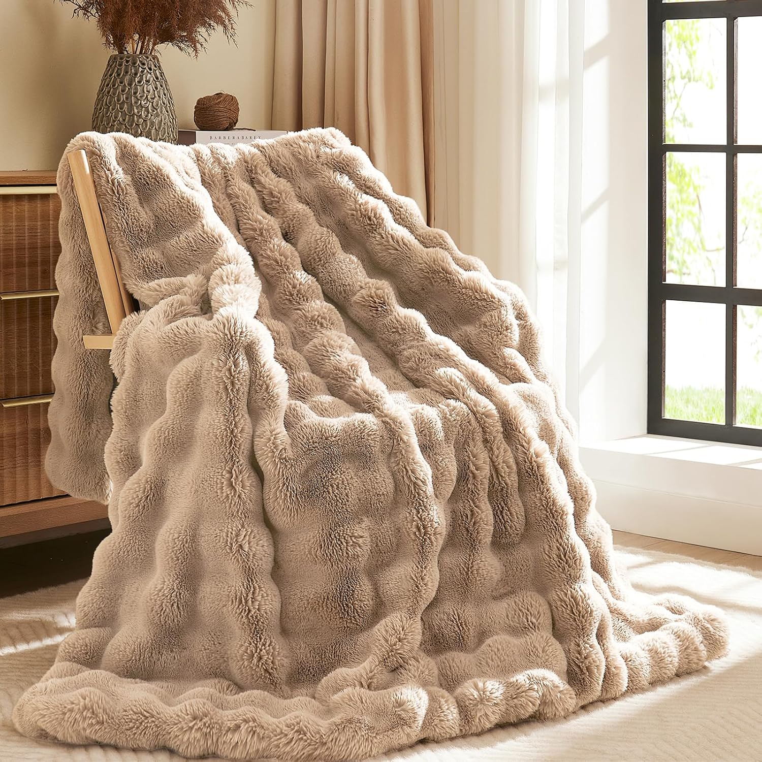 Luxury Rabbit Fur Blanket